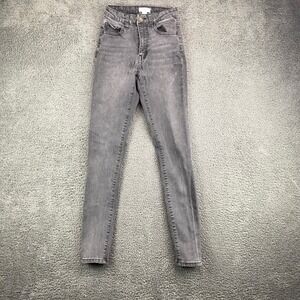 Forever 21 Gray Wash High Rise Skinny Jeans Womens Size 24 Denim Casual